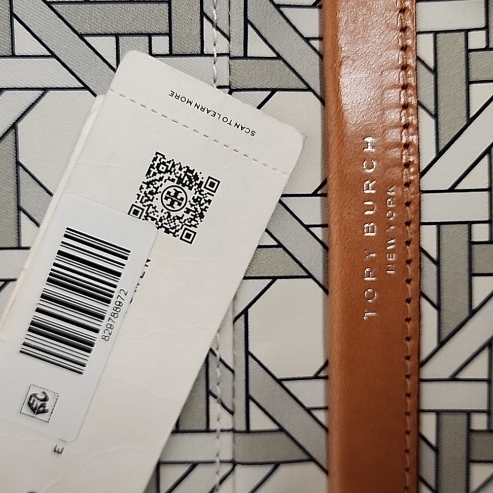 Tory Burch Signature Basketweave Print Cotton Canvas Tote NWT Retail Is $448 WOW - Picture 6 of 13